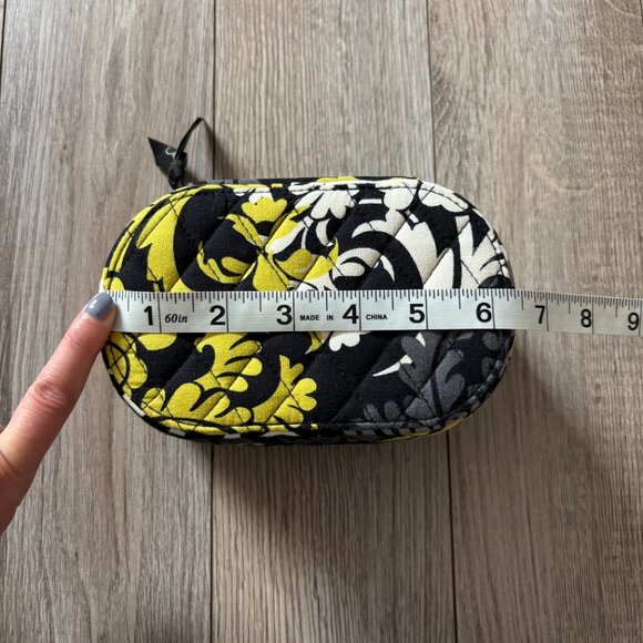 Vera Bradley Baroque Floral Pattern Jewelry Case Quilted Cotton Travel Organizer - Picture 15 of 17